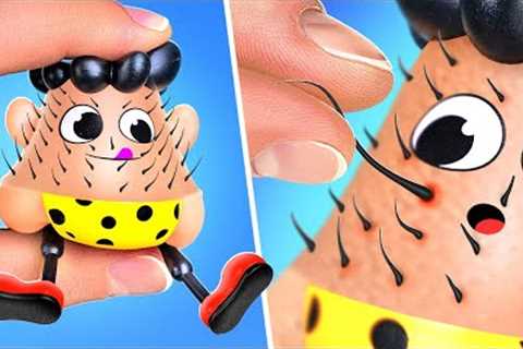 DIY Hairy Toy🤪 *Colorful Gadgets, Crafts and Hacks*