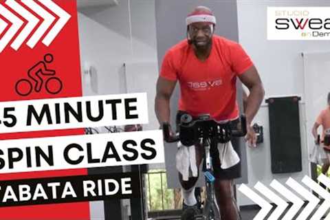 Free 45 Minute Spin Class |  Burn up to 600 Calories with Tabata Drills &amp; Power Surges