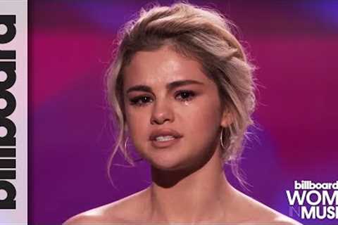 Selena Gomez Tearfully Accepts Woman of the Year Award at Billboard's Women in Music 2017