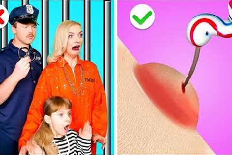 RICH VS POOR PARENTING HACKS IN JAIL | Awesome Parenting Hacks and Funny Moments by Gotcha! Viral