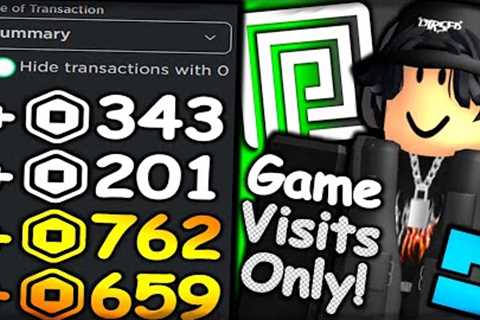 How to make Robux from game visits only!? (HOW MUCH I MADE)
