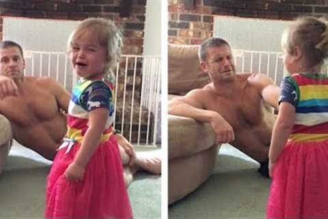 Genius Dad's Trick To Stop Daughter Crying