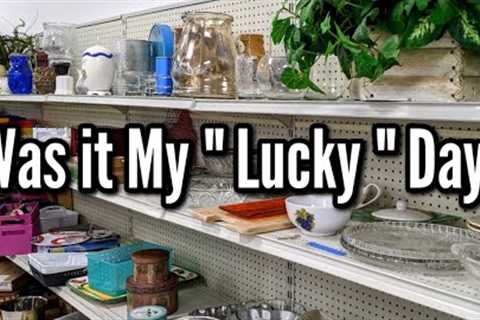 Was it my Lucky Day at Goodwill? -Thrift Shopping with Me &amp; My Home Decor Haul | Thrifting in..