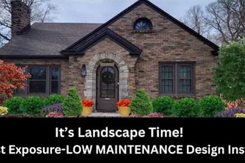 Low Maintenance Landscape Design Install
