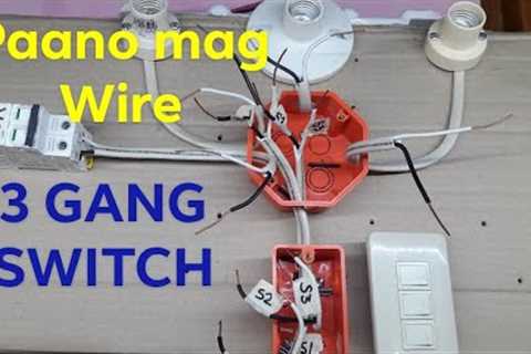 3 Gang Switch Wiring tutorial-electrical wiring installation-house wiring-nc2 | Local Electrician