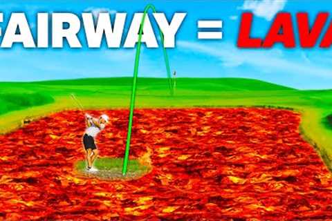 Golfing but you can’t hit the fairway..