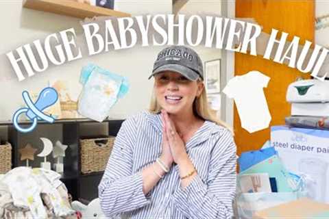 *HUGE* BABY SHOWER HAUL | baby gear, essentials, clothing, toys + more! *first time mom*