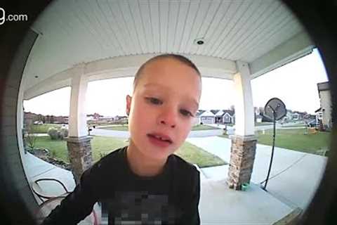 WATCH: Kid calls dad on Ring doorbell with question about TV