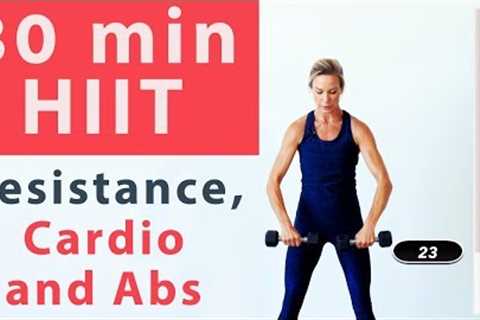 Advanced HIIT cardio, resistance and AB interval workout
