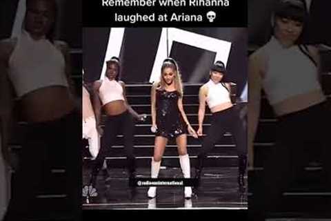 When Rihanna Laughed At Ariana #shorts