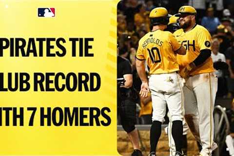 The Pittsburgh Pirates hit SEVEN HOME RUNS 😳 and ran out of fireworks! 🎆😅