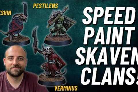 How to paint Skaven Clan Schemes fast! Verminus, Pestilens and Eschin yes yes!