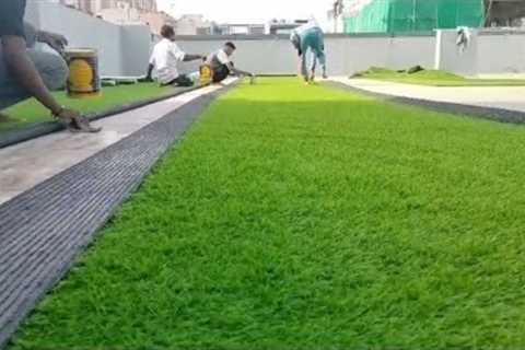 Pvc Artificial Grass Laying #carpet #carpet #tranding