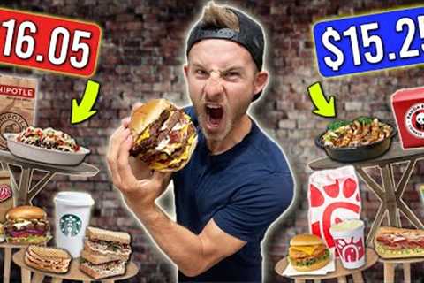 Eating The TOP 10 MOST EXPENSIVE Fast Food Menu Items!