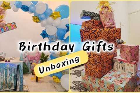 Unboxing birthday  gifts #Birthday #preparation #viral