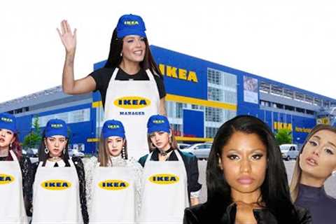 Celebrities at Ikea - w/ Ariana Grande, Nicki Minaj &amp; Blackpink