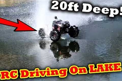 BRAND NEW Traxxas X-Maxx VS DEAP Lake Hydroplane Water Crossing rc car on water driving on water