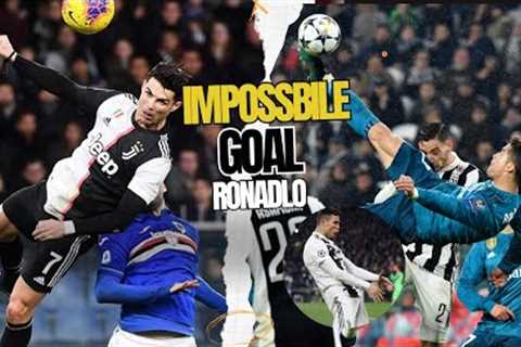top 10 craziest Ronaldo goals ever! with zero perent luck