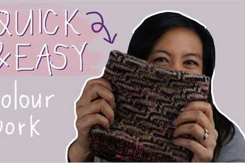 MOSAIC KNITTING FOR BEGINNERS | Easy colourwork | A slipped stitch knitting tutorial