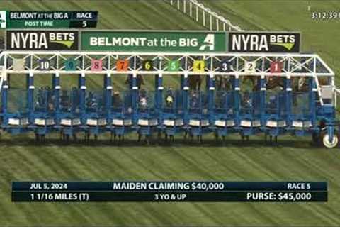 Horse Races Replays of Belmont At The Big A on 05 July 2024 | North America @horseracesinfo