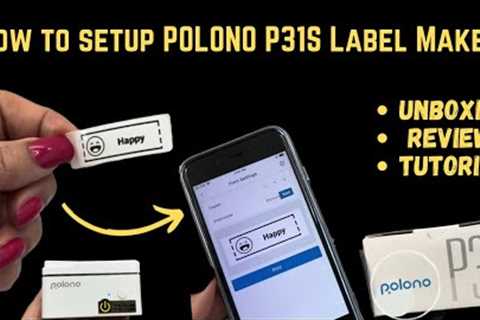 How to Setup POLONO P31S Label Maker | Tutorial |Unboxing And Review | Amazon finds