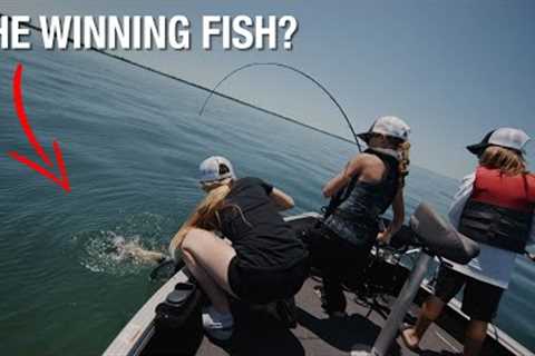 Catching the WINNING Fish! (Lake Erie Junior Bass Fishing Tournament 2024)