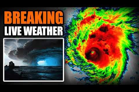 🔴LIVE - Hurricane Beryl Landfall With Storm Chasers On The Coast - Live Weather Channel...