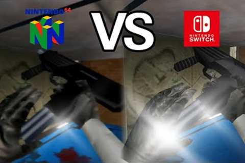 Perfect Dark Nintendo 64 vs Nintendo Switch Online