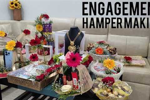 Engagement Hamper Making | Chocolate Tower|Chocolate Hamper|Phone Hamper | Chappal Hamper | Tutorial