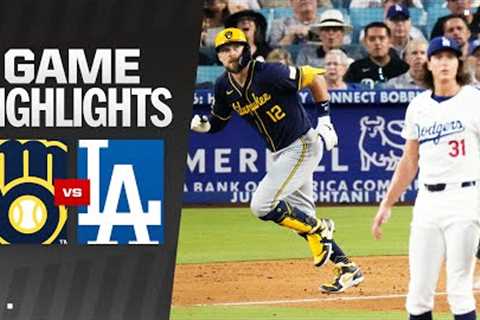 Brewers vs. Dodgers Game Highlights (7/5/24) | MLB Highlights
