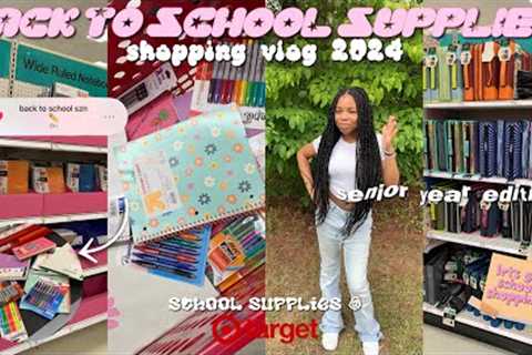 BACK TO SCHOOL SUPPLIES SHOPPING AT TARGET 2024 *senior year edition*