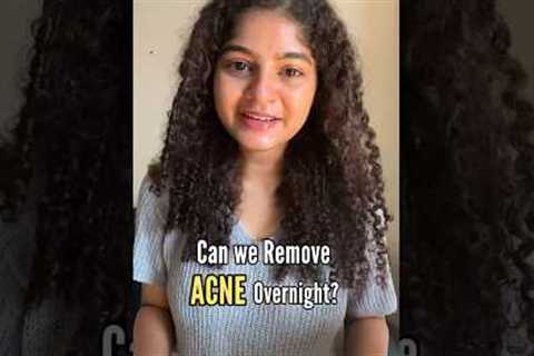 Can we get rid of acne overnight? #skincare #aesthetician #youtubeshorts