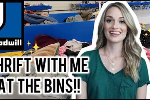 Thrift With Me at the Goodwill Outlet (Bins) for Items to Resell on Poshmark for a Profit!! $$$