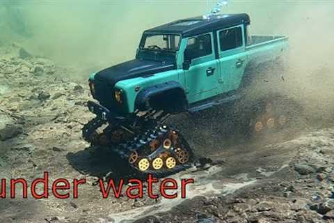 Rc car 4x4 driving UNDER DEEP WATER.