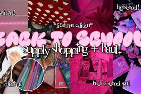BACK TO SCHOOL SHOPPING + HAUL 2024⋆｡°✩ | *freshman year* || Cadence Pariss
