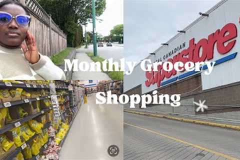 Monthly grocery shopping in Canada🍁 | A day in my life | Daily vlog