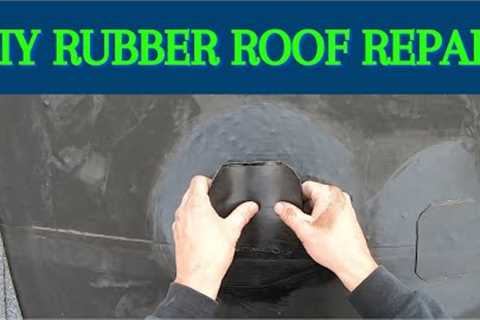Rubber Roof Leak Inspection and rubber repair