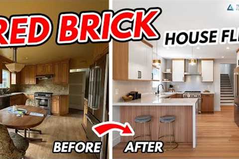 Red Brick House Flip Before and After