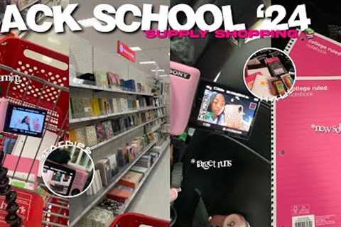 BACK TO SCHOOL SUPPLY SHOPPING '24 ✮⋆˙ | target, haul, freshman year | TijuanaNicole