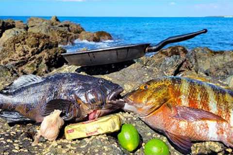 Catch'n Cook'n EXOTIC Fish on a FOREIGN ISLAND!