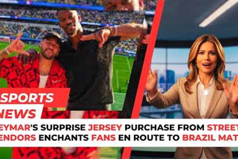 🔥 Neymar's Surprise Jersey Purchase from Street Vendors Enchants Fans En Route to Brazil Match 🔥