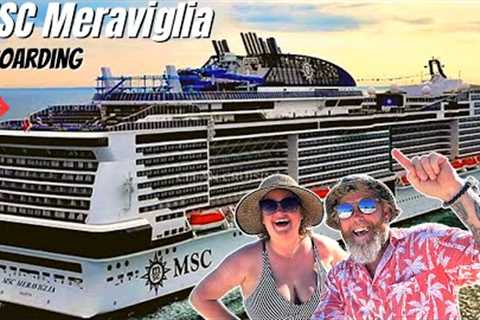 BOARDING MSC Meraviglia in NYC  - Our FIRST MSC Cruise!!!