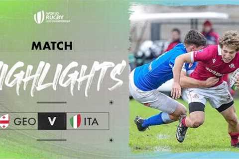 Georgia cause SHOCK upset! | Georgia v Italy | World Rugby U20 Championship 2024 Match Highlights