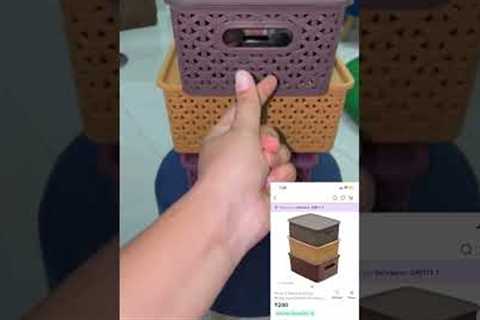 Meesho storage boxes 📦 #shorts #meesho