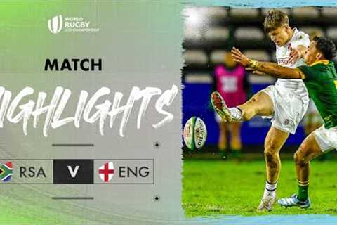 DOWN TO THE WIRE! | South Africa v England | World Rugby U20 Championship 2024 Match Highlights