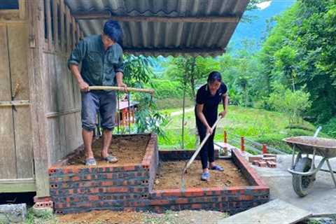 Restoring and rebuilding clean water tanks. Daily life in the forest of DAU &amp; TU
