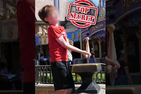 How to Pull the Sword out of the Stone at DISNEY 😱