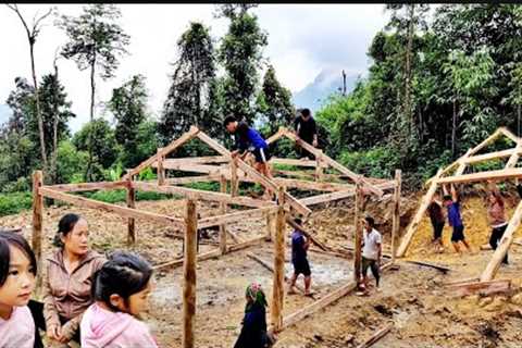 My parents and my siblings helped me build a new house in a new land