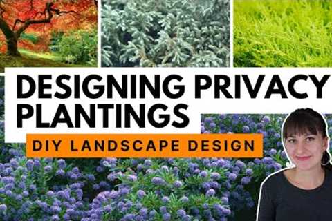 How to select privacy plants to design a natural screen 🪴 Private backyard landscape design