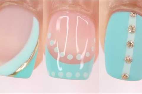 NEW EASY SPRING/SUMMER NAIL DESIGNS 2024 | turquoise nails, chrome nails, diy nail art at home